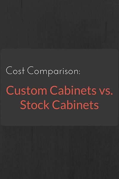 Custom Cabinets Cost Comparison