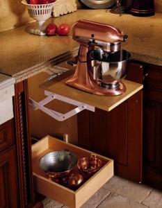 Kitchen Cabinets Pop-up Mixer Stand