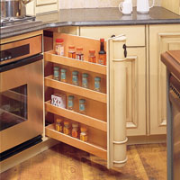 Pull-out spice rack