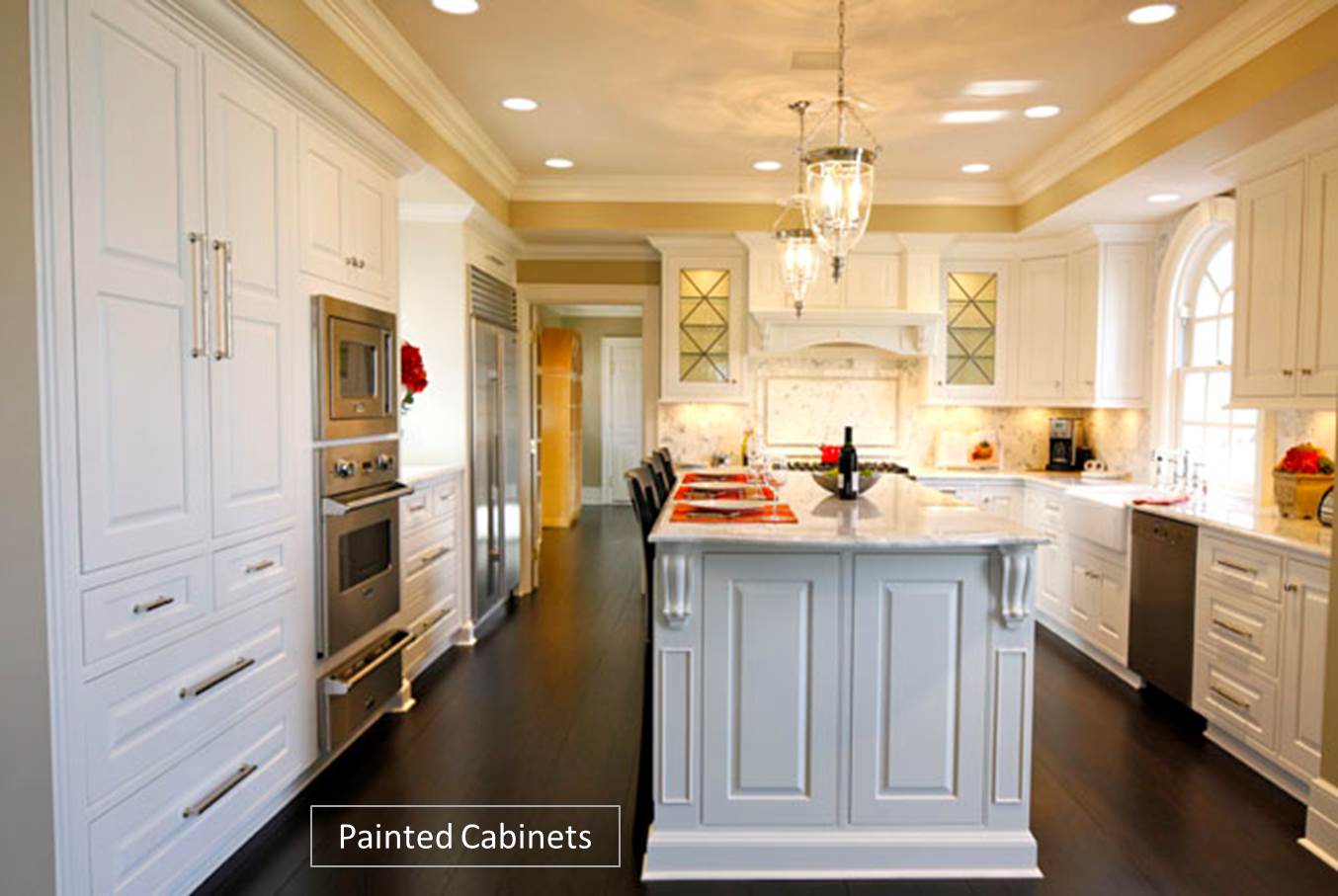 Image showcasing Custom Kitchen Cabinets: Painted vs. Stained
