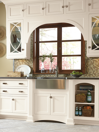 white kitchen cabinet