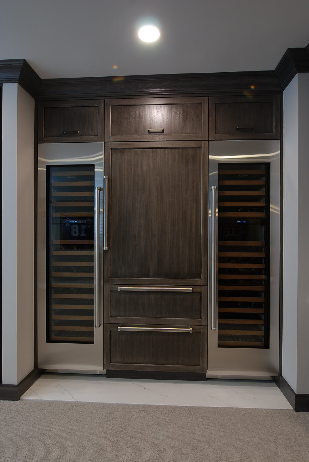 luxury basement refrigerator 