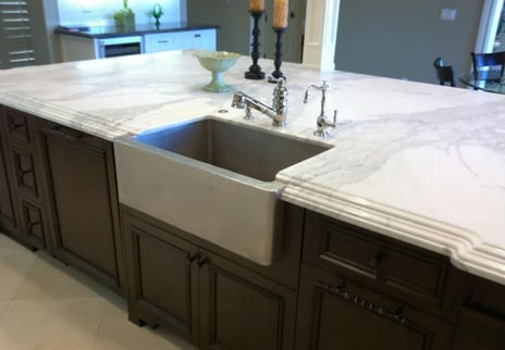 Brushed Nickel Copper Farmhouse Sink